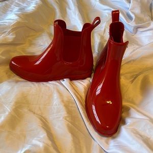 Red Ralph Lauren rain boots